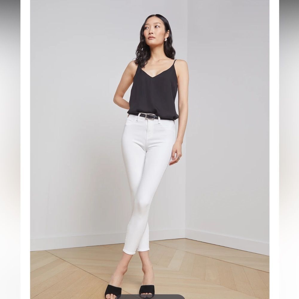 L’AGENCE Margot skinny jeans in Blanc